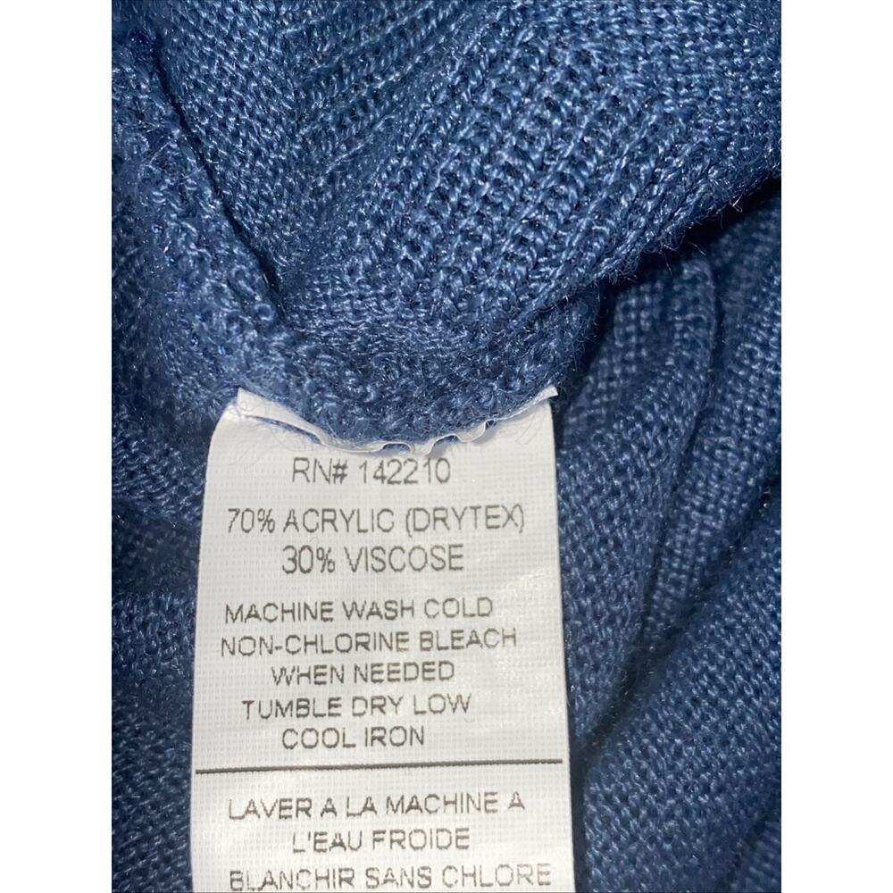 Mersea Blue Catalina Sweater One Size Oversized Pockets Poncho Lightweight - Picture 8 of 8